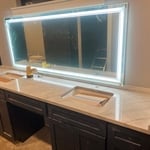 Master bath cabinets