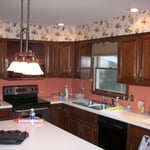 Before: cabinets and counter