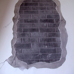 Dual layer break-away over grey brick
