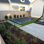 Front bed and play area