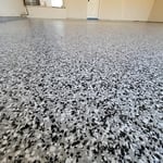 Epoxy flake garage