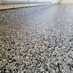Epoxy flake garage