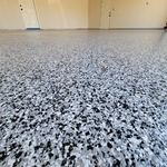 Epoxy flake garage