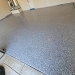 Epoxy flake garage