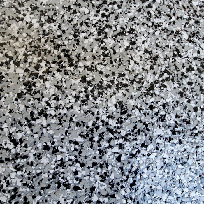 Epoxy flake garage