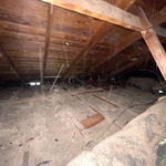 View of Aircell Pipe Wrap in Attic