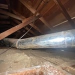 View of Duct Work Post Aircell Abatement