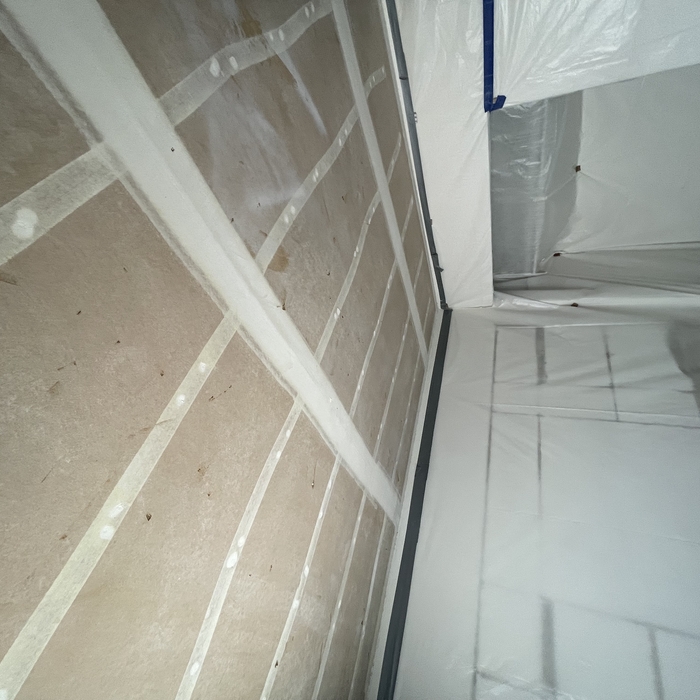 View of Ceiling Post Acoustic Spray-On Abatement