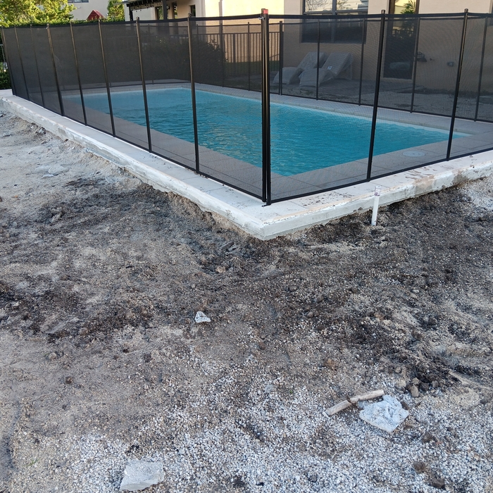 before the landscape work