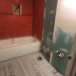 ceiling fan in bathroom