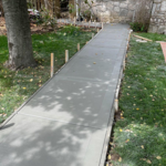 Concrete walk