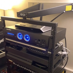 Wall mounted A/V rack