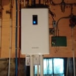 High efficiency gas combination boiler