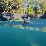 Tennis Court Resurfacing in Progress!