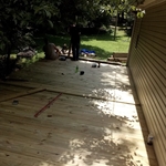 Decking work.