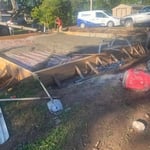Pouring a garage slab