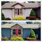 Exterior before & after
