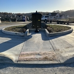 Mailbox and Truck Apron Concrete