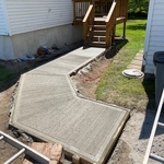 Finishing of sidewalk