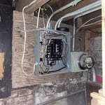 Old electrical panel