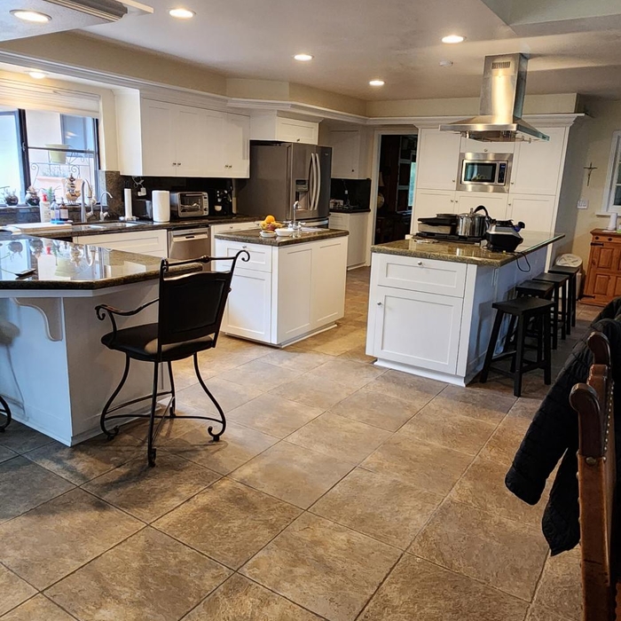 Kitchen cabinets painted