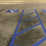 Parking lot re-stripe