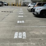 Parking lot re-stripe