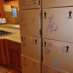 Packed boxes