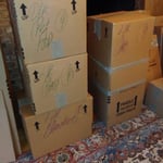 Packed boxes
