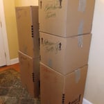 Packed boxes