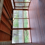inside screened deck build