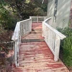 deck rebuild/restain