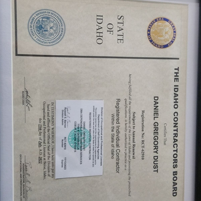Certification