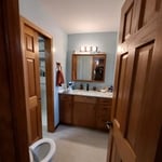 Half bath off kitchen