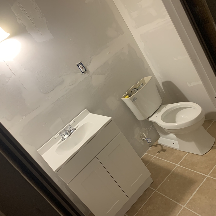 Finish bathroom