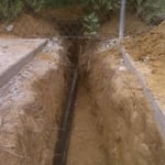 NEWLY TRENCHED LINES