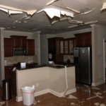 Three story home flood
