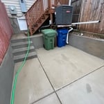 Porch and stairs of a driveway