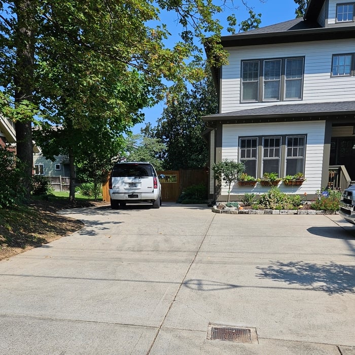 Freshly Pressure Washed Driveway