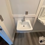 Relocation of plumbing and sink