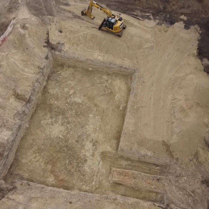 Finished excavation