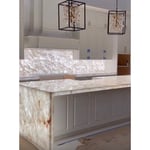 Kitchen countertop translucent quartzite
