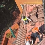 laying tiles