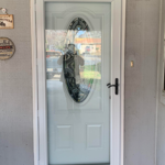 Single with storm door