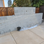 Wall before veneer