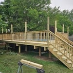 Wood Pool Deck