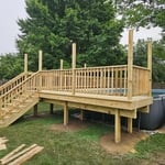 Wood Pool Deck