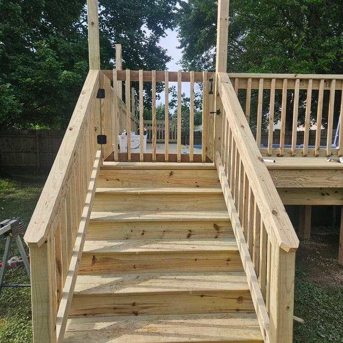 Wood Pool Deck