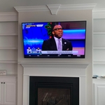 TV over fire place