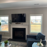 TV over fire place